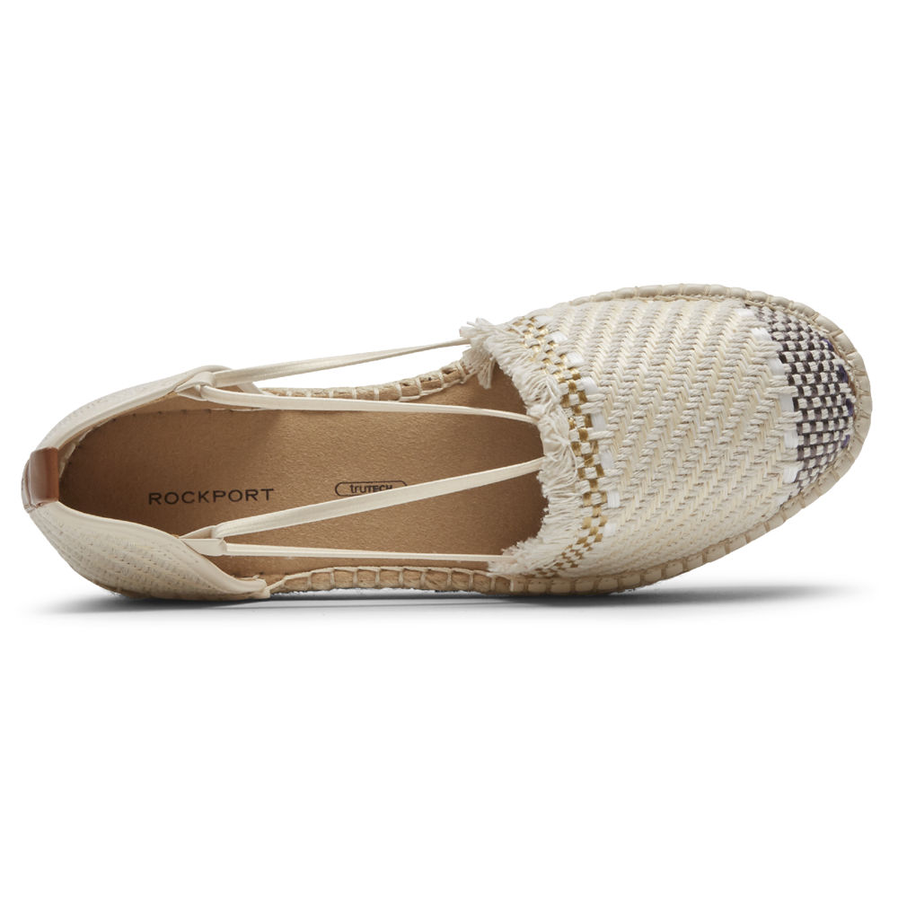 Slip-Ons Rockport Mujer Mexico - Seaview Bungee Beige - CDXHY6710